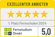 Siegel 1. Platz Fernschulen